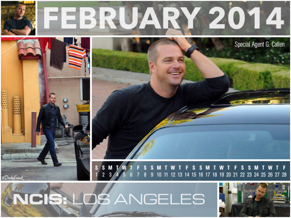 NCIS Los Angeles Desktop Calendar