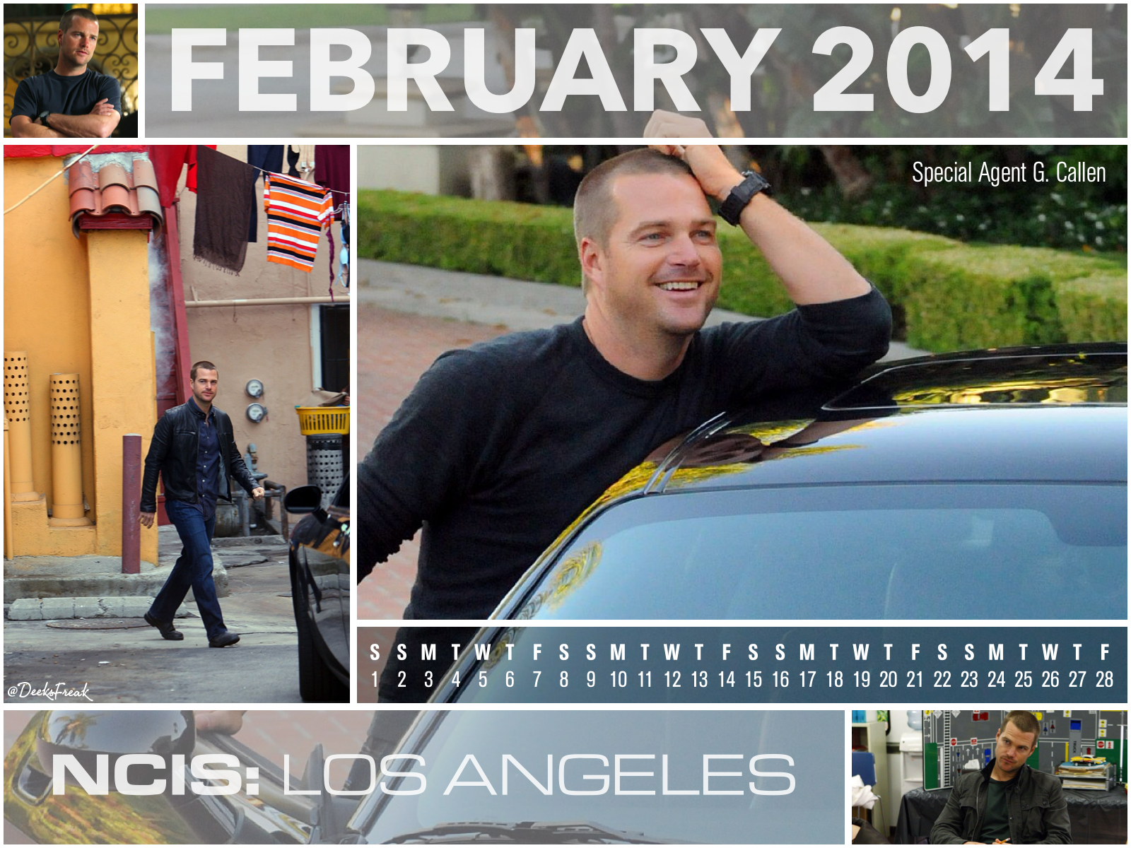 NCIS Los Angeles Desktop Calendar For February NCISLA Magazine